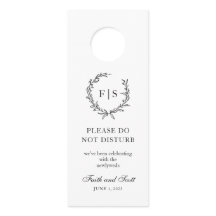 Klassieke zwarte en witte monogram Wreater