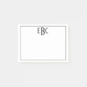 Klassieke zwarte en witte post post-it® notes (Voorkant)