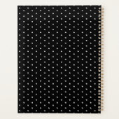 Klassieke Zwarte En Witte Stippen Dagelijks Planner (Achterkant)
