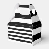  klassieke zwarte en witte strepen bedankdoosjes (Achterkant)