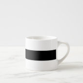Klassieke zwarte en witte strepen espresso kop (Rechts)