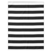  klassieke zwarte en witte strepen tafelkleed (Voorkant)