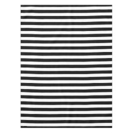 Klassieke zwarte en witte strepen tafelkleed