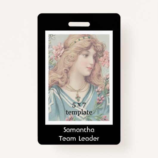 Klassieke zwarte fotomedewerker badge (Voorkant)