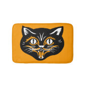  Klassieke zwarte kat-vlakken Badmat (Voorkant)
