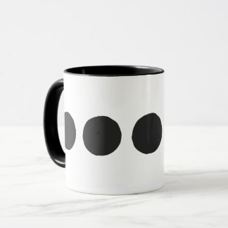 Klassieke zwarte stippenkoffie mok