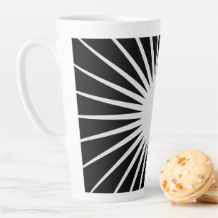 Klassieke Zwarte & Witte Chili Kom Latte Mok
