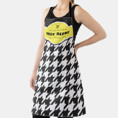 Klassieke zwarte & witte hedendooth Artisan Baking Schort (Insitu)