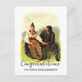 Klassieke Zweedse traditionele felicitaties verlov Briefkaart (Voorkant)