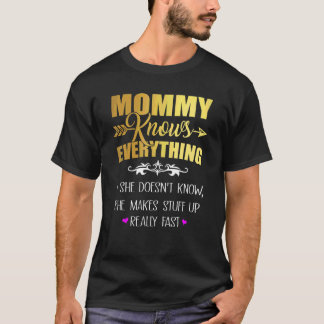  klassieker mama weet alles van moeder t-shirt