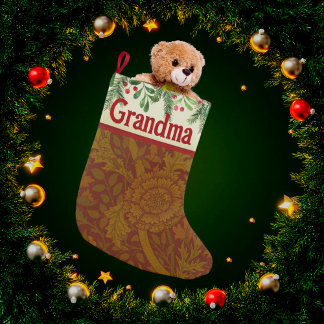  klassieker William Morris Gold gepersonaliseerd Kleine Kerstsok