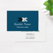 Klassisch blau visitekaartje (Bureau)