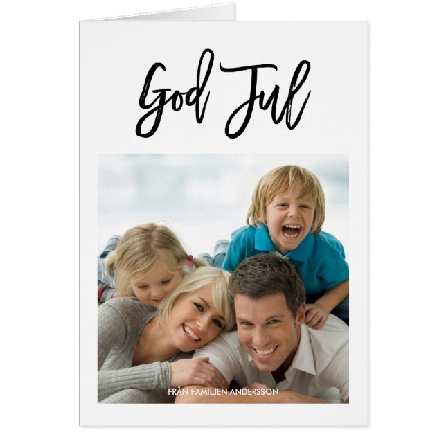 Klassisk jul fotohälsnings (Devant)