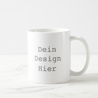 Klassissche Weiße Tasse 325 ml Selbst Gestalten Koffiemok