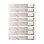 KLASSY BLUSH PINK DUSKY ROOS GOLD AGATE ADDRESS (Vel)