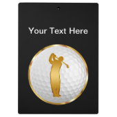 Klassy Golf Instructor Clipboard Klembord (Achterkant)