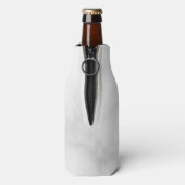 Klassy Marble - Gepersonaliseerd monogram en naam Flesjeskoeler (Fles Achterkant)