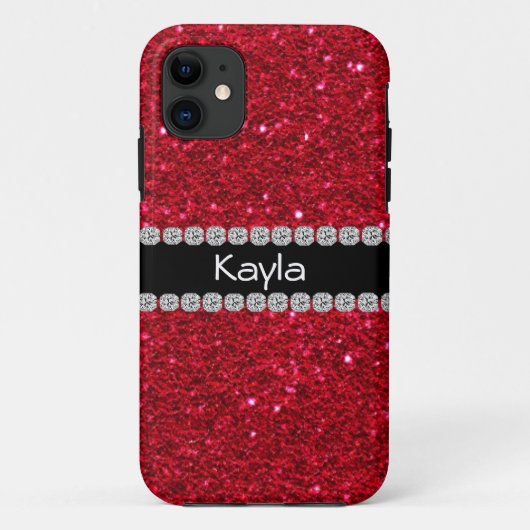 KLASSY PERSONALIZED RED BLEEM IPHONE 5 Hoesje (Achterkant)