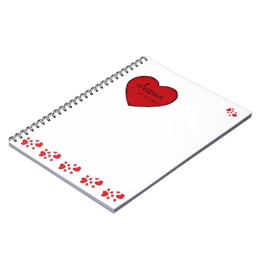 Klasyczny spiralny notatnik Jezus jest moim Panem! Notitieboek (Linkerzijde)