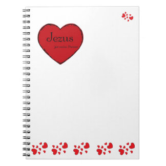 Klasyczny spiralny notatnik Jezus jest moim Panem! Notitieboek