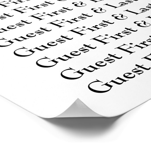 Klaszwart en wit poster (Hoek)