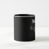 Klaszwart en zilver mok (Midden)