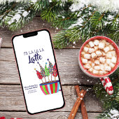 Klatjeliefhebbers Kerstmis Latte Feestdagenkaart