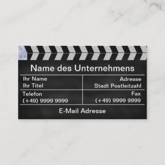klatschen Kino Visitekaartje