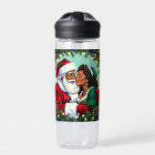 Klaus en mevrouw Clause Zoete Kerstmis Waterfles (Voorkant)