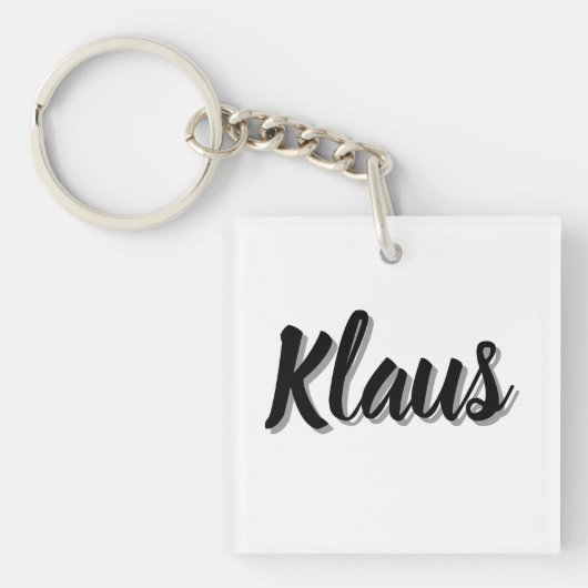 Klaus mans naam, sleutelhanger (voorkant)