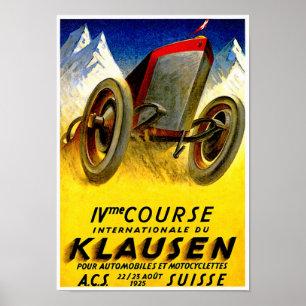 Klausen Race ~ Automobile Ad Poster