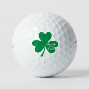 'Klaver Brengt Birdies' St. Patrick's Dag Plezier Golfballen