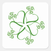 Klaver hart Sticker (Voorkant)