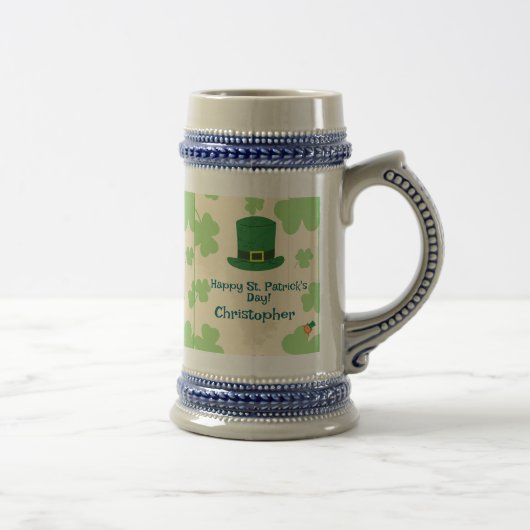 Klaver, kabouters & Pot met Goud Stein Bierpul (Rechts)