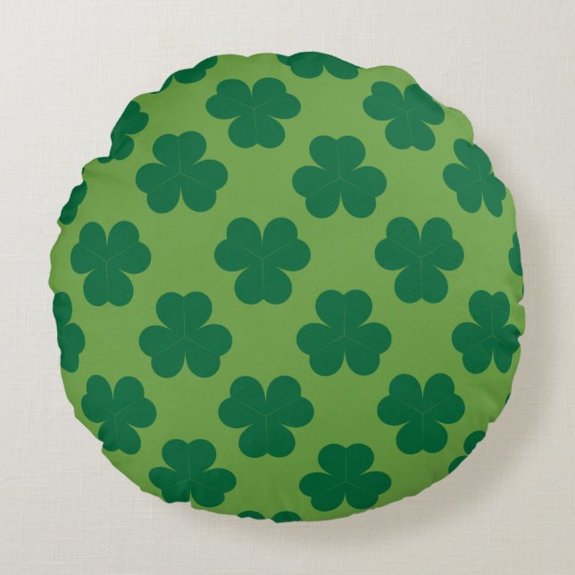 klaver rond kussen (Voorkant)