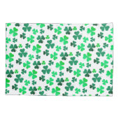 Klaver Shamrock Boho Pastel Foliage Modern Elegant Kussensloop (Achterkant)