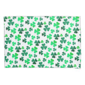 Klaver Shamrock Boho Pastel Foliage Modern Elegant Kussensloop (Voorkant)