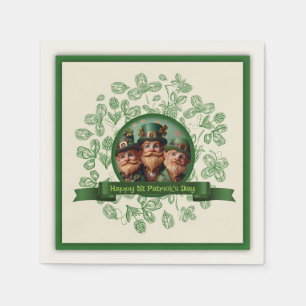  Klaver St Patrick's Day Leprechauns PPN Servet