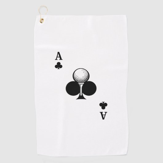 Klaveraas Golfhanddoek (Voorkant)