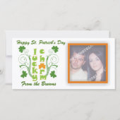 Klaverblad geluk charme krullen (Voorkant)