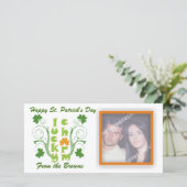 Klaverblad geluk charme krullen (Staand voorkant)