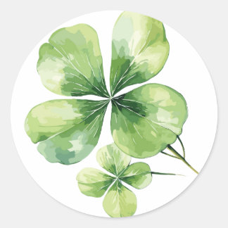 Klaverblad Ronde Sticker