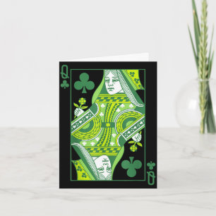 Klaverendame kaart St. Patrick's Day botanisch
