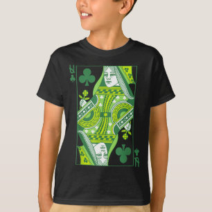 Klaverendame kaart St. Patrick's Day botanisch T-shirt