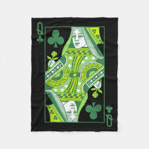 Klaverkaart st patricksdag botanisch fleece deken
