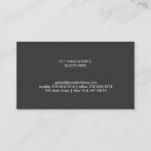 KLAVERONTWERP VISITEKAARTJE (Achterkant)