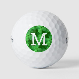 Klaverpatroon Pas je eigen monogram aan Golfballen