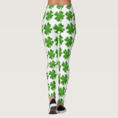Klaverpatroon St. Patrick's Day Leggings (Achterkant)