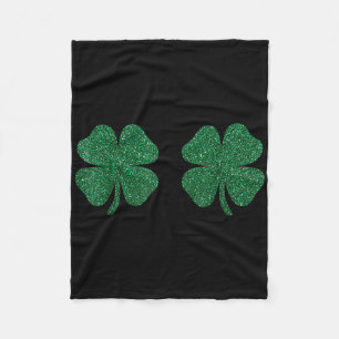 Klavers Borst Ierse St. Patricks Dag Clover Meisje Fleece Deken