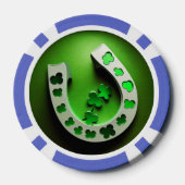 Klavertje vier Hoefijzer Poker Chip (Achterkant)
